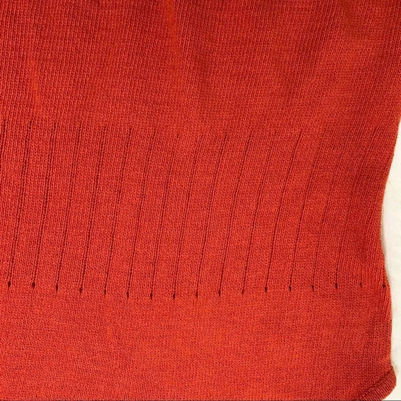 Vintage Franco Valeri Orange sleeves vest size M - Picture 5 of 6